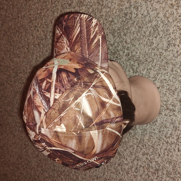 Drake Waterfowl Camo Tuck Strap Cap Trucker Hunter Hat Realtree Advantage Max - Picture 6 of 9